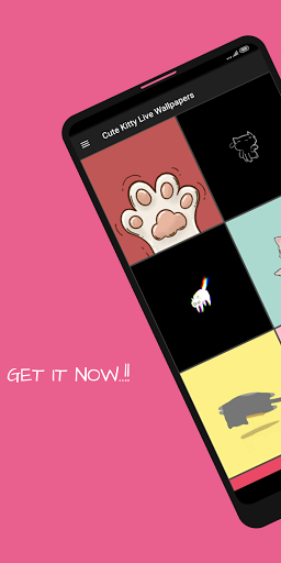 Cute Kitty - GIF Wallpapers - Image screenshot of android app