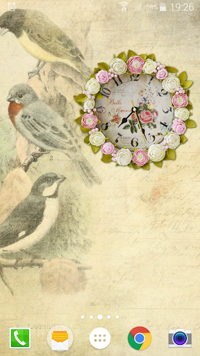 Shabby Chic Clocks Wallpaper - عکس برنامه موبایلی اندروید