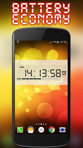 Battery Saving Digital Clocks - Image screenshot of android app