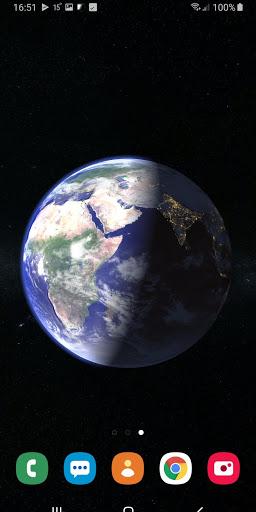 Earth Planet 3D Live Wallpaper - Image screenshot of android app