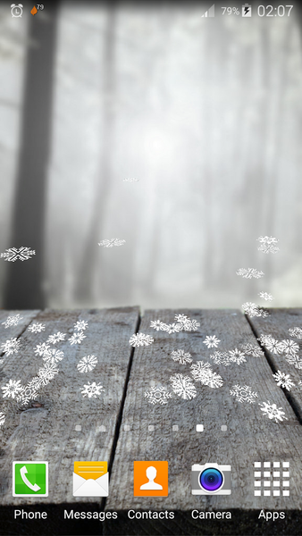 Falling Snowflakes Wallpaper - Image screenshot of android app