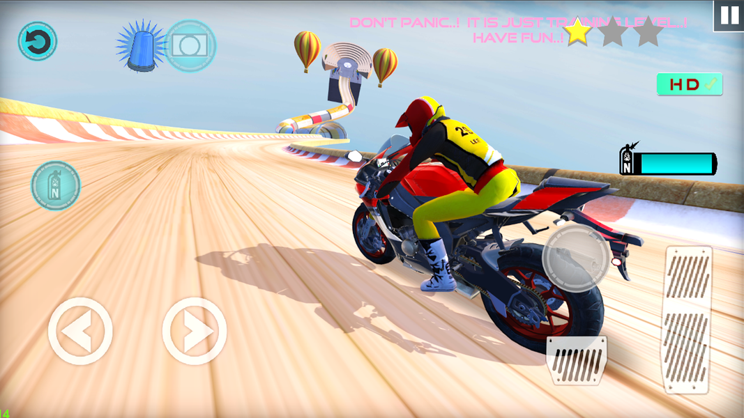 Bike Stunts Impossible 3D Moto - Gameplay image of android game