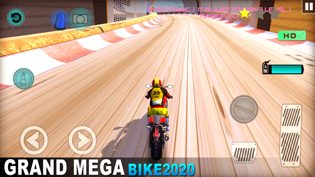 Bike Stunts Impossible 3D Moto - Gameplay image of android game
