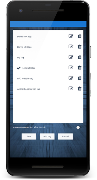 NFC NDEF Tag Emulator - عکس برنامه موبایلی اندروید