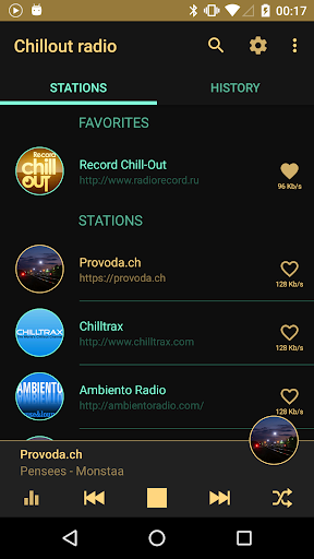 Chillout & Lounge music radio - Image screenshot of android app