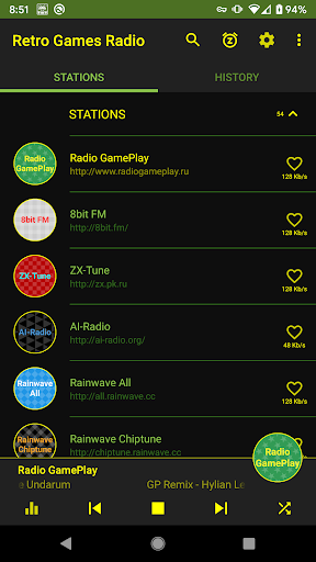 Retro Games music radio - Image screenshot of android app