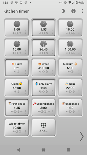 Kitchen Multi-Timer - عکس برنامه موبایلی اندروید