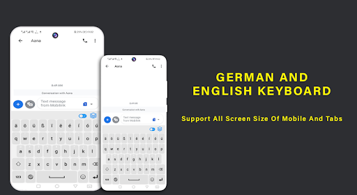 German Keyboard letters ä ö ü - Image screenshot of android app