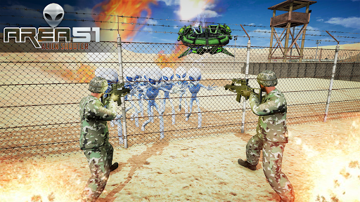 Area 51 Alien Shooter Games - Gameplay image of android game