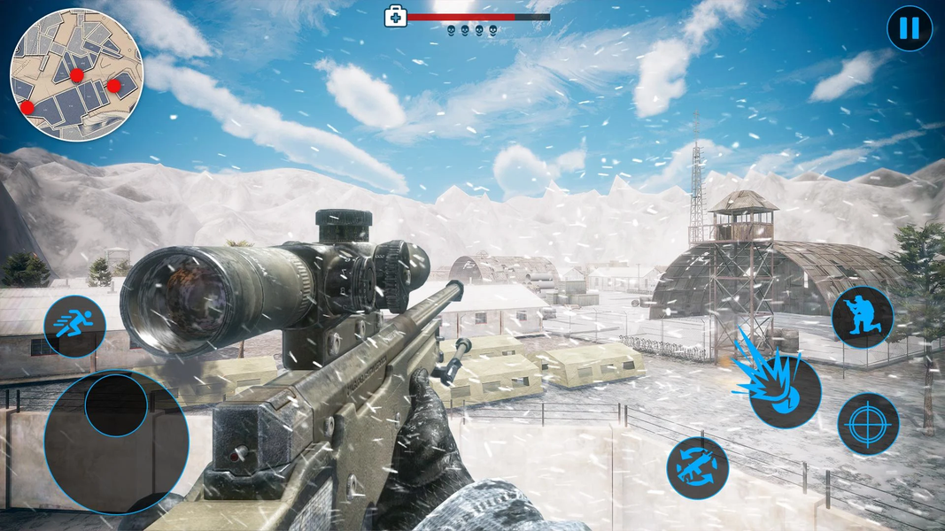 Winter FPS World War Battle - عکس بازی موبایلی اندروید