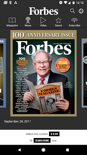 Forbes Magazine - عکس برنامه موبایلی اندروید