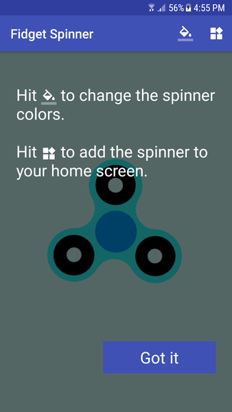 Fidget Spinner - Widget - عکس برنامه موبایلی اندروید