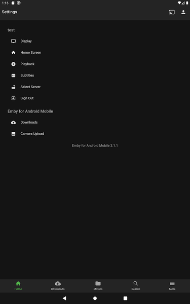 Emby for Android - Image screenshot of android app