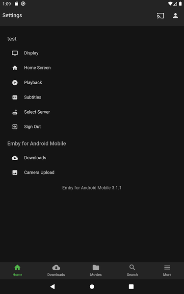 Emby for Android - Image screenshot of android app