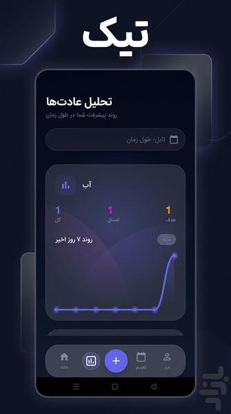 تیک - برنامه ریزی و چک لیست - عکس برنامه موبایلی اندروید