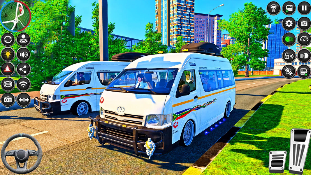 Van Games 3D City Car Driving - Gameplay image of android game