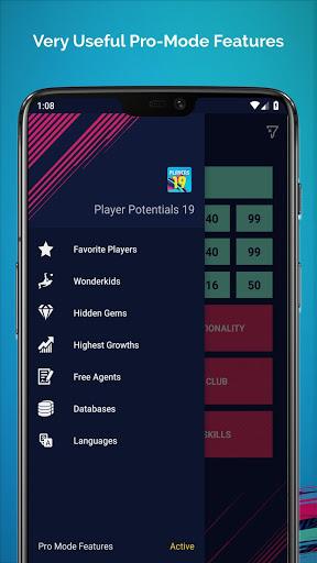 Player Potentials ۱۹ - عکس برنامه موبایلی اندروید