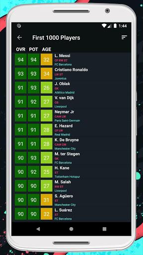 Player Potentials 20 - Image screenshot of android app