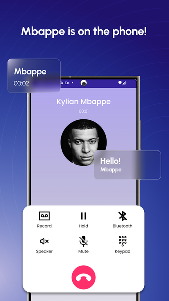 Mbappe Fake Video Call, Chat - Image screenshot of android app