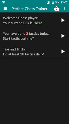 Perfect Chess Trainer Demo - Gameplay image of android game