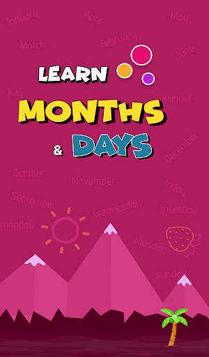 Learn Months and Days - عکس برنامه موبایلی اندروید