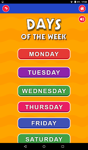 Learn Months and Days - عکس برنامه موبایلی اندروید