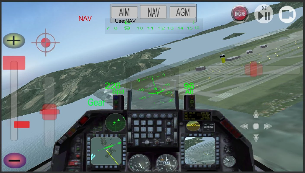 F16 simulation - عکس بازی موبایلی اندروید