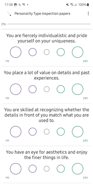 16 Personality Test (96Q) - Image screenshot of android app