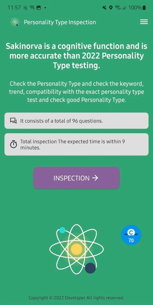 16 Personality Test (96Q) - Image screenshot of android app