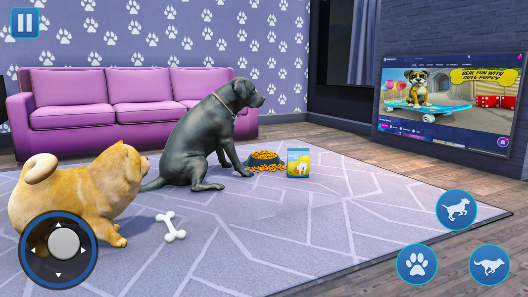 Dog Sim Pet Simulator Dog Life - Gameplay image of android game