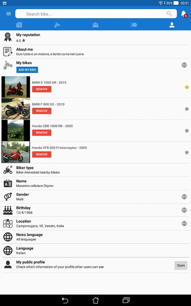 Dna Moto - the bikers network - Image screenshot of android app