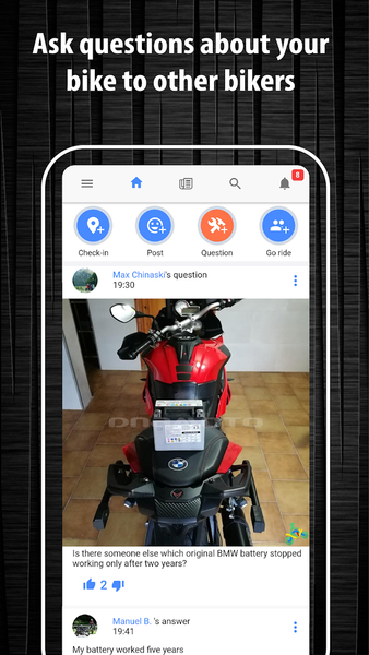 Dna Moto - the bikers network - Image screenshot of android app