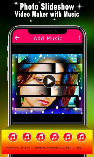 Photo Slideshow Video Maker with Music - عکس برنامه موبایلی اندروید