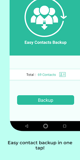 Easy Contacts Backup - عکس برنامه موبایلی اندروید