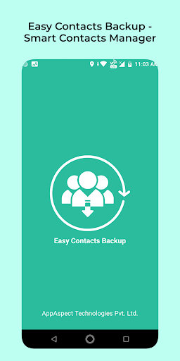 Easy Contacts Backup - عکس برنامه موبایلی اندروید