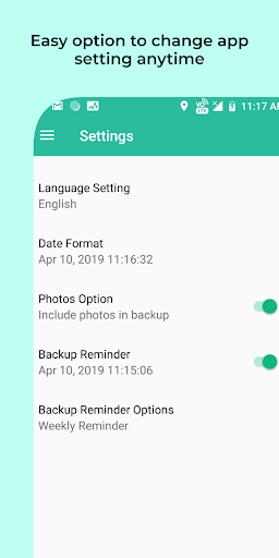 Easy Contacts Backup - Image screenshot of android app