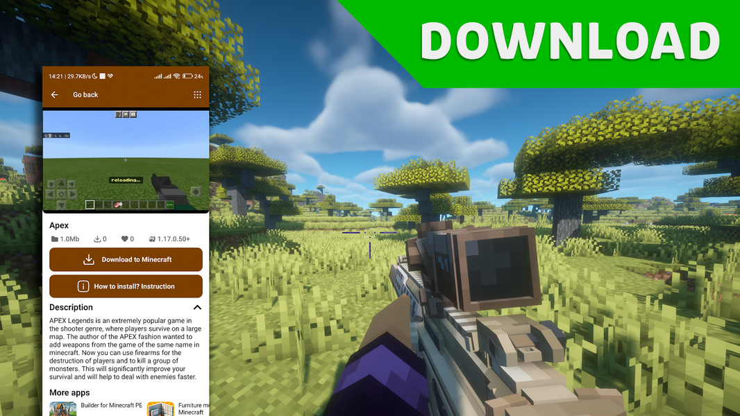 Weapon Master for Minecraft PE - عکس برنامه موبایلی اندروید