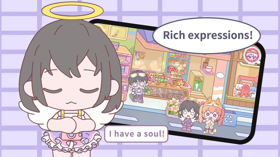 Loomi World:Dressup Life Story - Gameplay image of android game