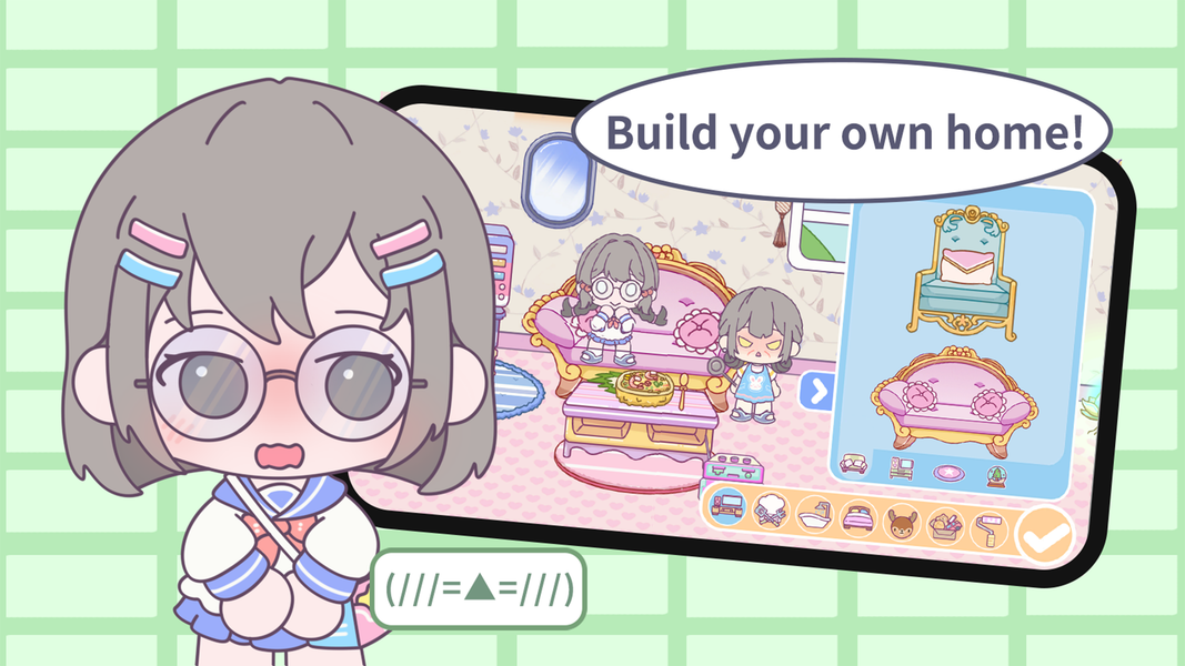 Loomi World:Dressup Life Story - Gameplay image of android game