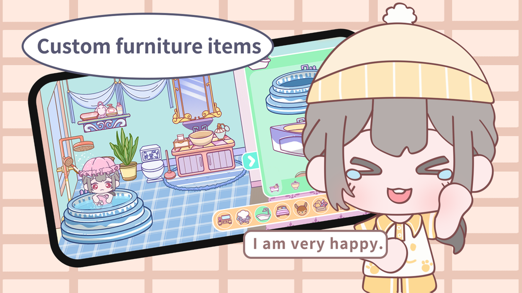 Loomi World:Dressup Life Story - Gameplay image of android game