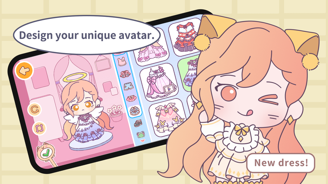 Loomi World: Your Avatar Life - Gameplay image of android game