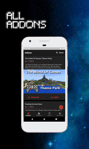 All AddOns - Minecraft PE Master Addons & Skins - Image screenshot of android app