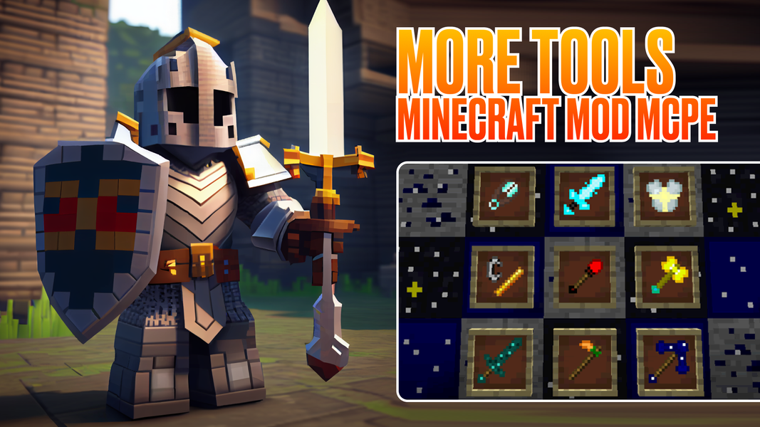 More Tools Minecraft Mod MCPE - عکس برنامه موبایلی اندروید