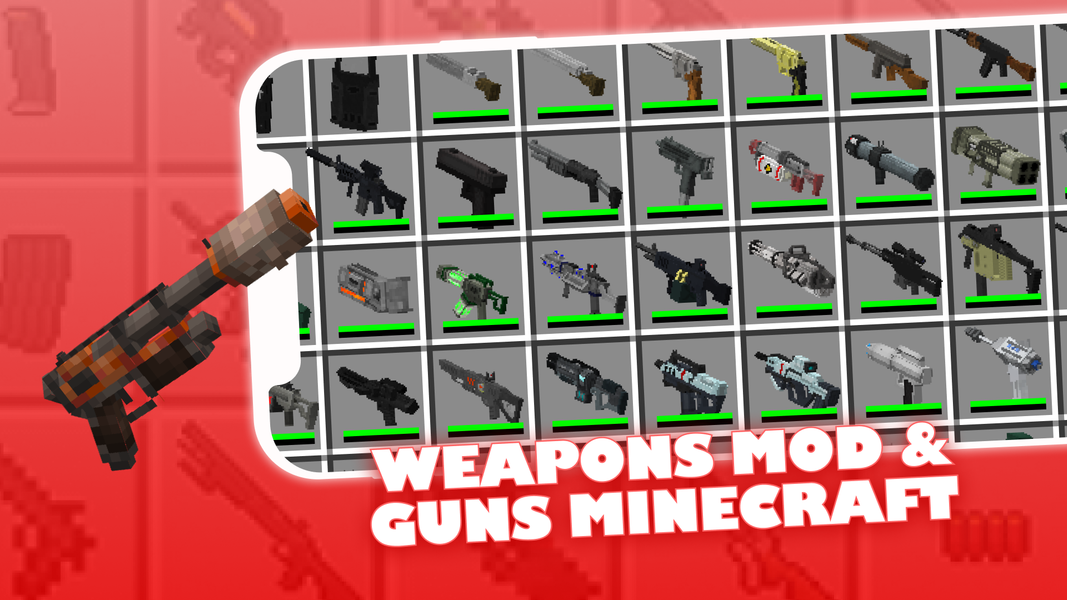 Weapons Mod & Guns Minecraft - عکس برنامه موبایلی اندروید