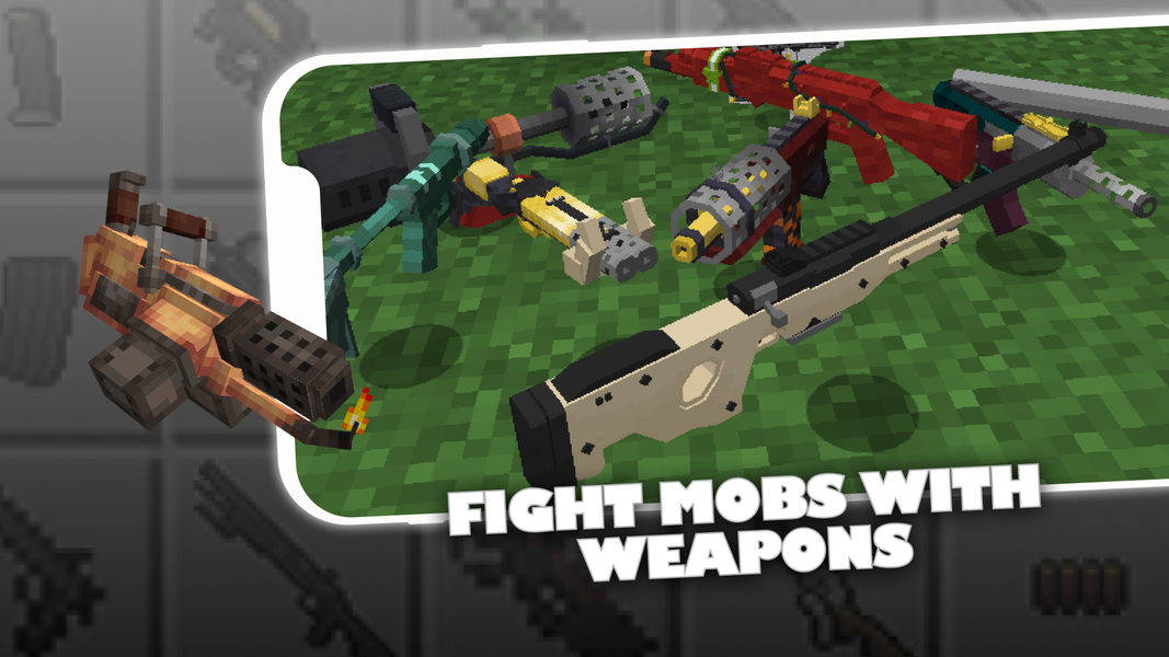 Weapons Mod & Guns Minecraft - Image screenshot of android app