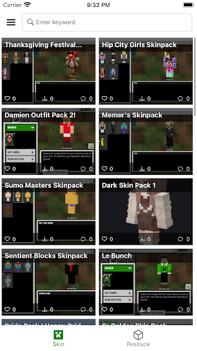 Skin - Resource Packs for MCPE - Image screenshot of android app