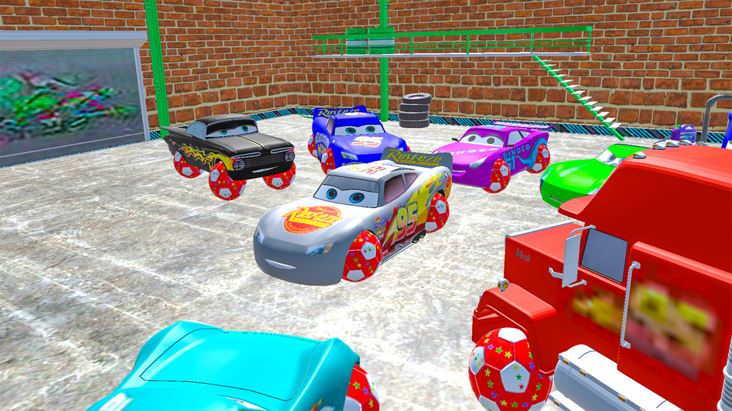 McQueen and Crazy Racing Cars - Gameplay image of android game