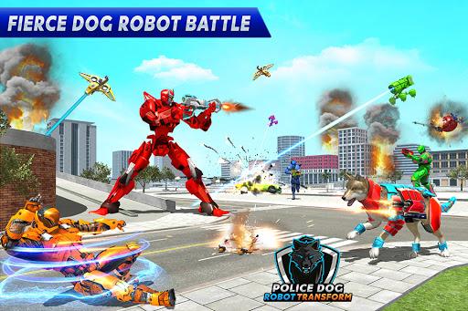 Dog Robot Transform Moto Robot - Gameplay image of android game