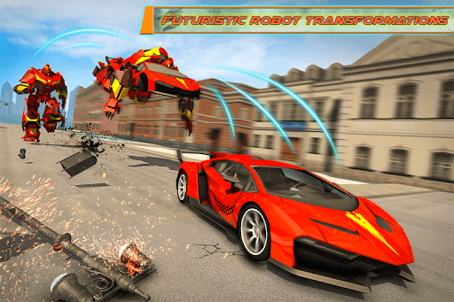 Police  Dragon Robot Car War - Gameplay image of android game