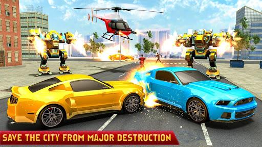 Dino Robot Car Transform Game - Gameplay image of android game